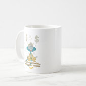 manifesting wealth コーヒーマグカップ (正面左)