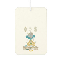 Manifesting Wealth Monkey zen art  カーエアーフレッシュナー