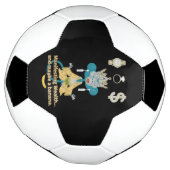 Manifesting Wealth Monkey zen art サッカーボール (回転)