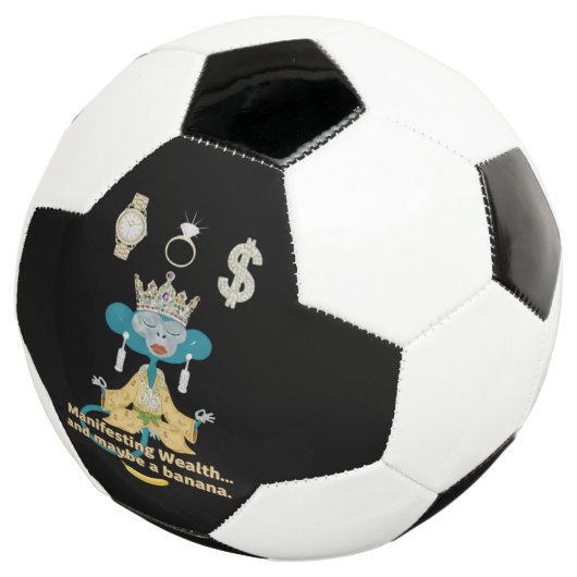 Manifesting Wealth Monkey zen art サッカーボール (3/4)