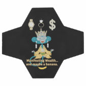 Manifesting Wealth Monkey zen art サッカーボール (フラット)