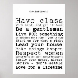 MANifeto ポスター