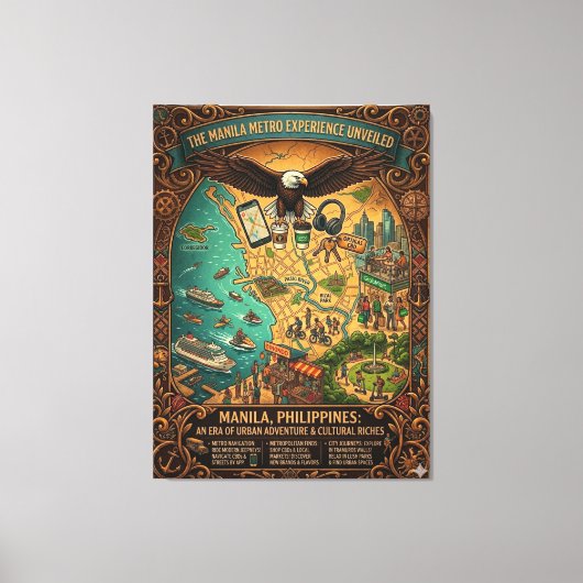 Manila Metro Experience キャンバスプリント (正面)