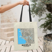 Manila, Philippines, City Map Tote Bag トートバッグ