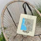 Manila, Philippines, City Map Tote Bag トートバッグ