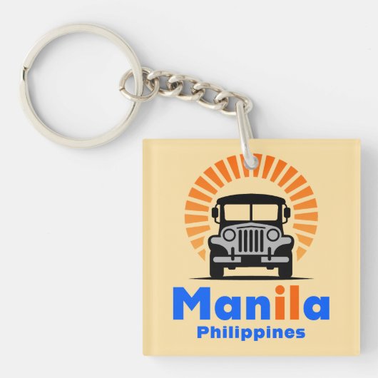 Manila Philippines Southeast Asia キーホルダー (正面)