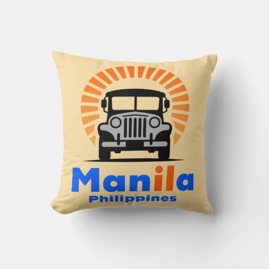 Manila Philippines Southeast Asia クッション (正面)