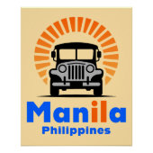 Manila Philippines Southeast Asia ポスター (正面)