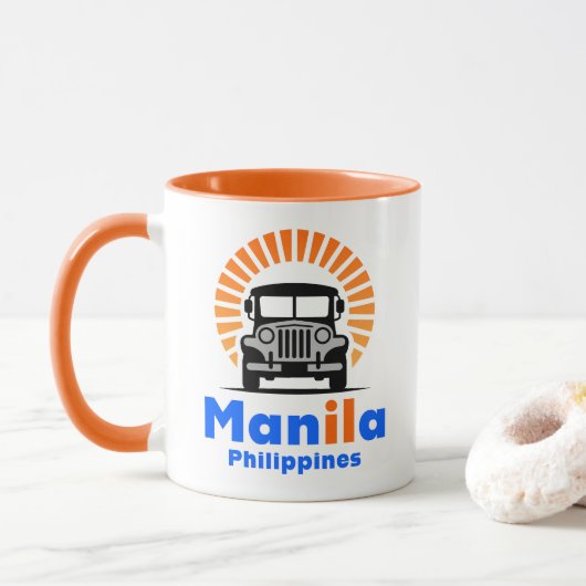 Manila Philippines Southeast Asia マグカップ (ドーナツ)