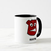 Manimalの赤 マグカップ (正面右)