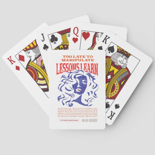 MANIPULATE LESSONS LEARN CLASSIC PLAYING CARDS  トランプ (裏面)