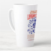 MANIPULATE LESSONS LEARN LATTE MUG カフェラテマグ (左アングル)