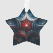 Manipulated Mandelbrot with Starburst Center オーナメント (裏面)