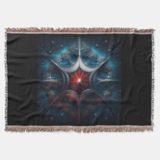Manipulated Mandelbrot with Starburst Center  スローブランケット (正面)