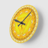 Manipuraの時計-金曼荼羅 ラウンド壁時計 (傾斜)