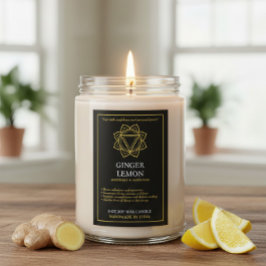 Manipura Solar Plexus Chakra Candle Label  フードラベル