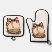 manique et gant de cuisine 鍋つかみ&鍋敷きセット (正面)