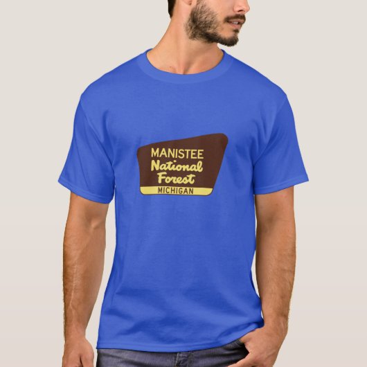 Manistee National Forest Michigan Huron Tシャツ (正面)