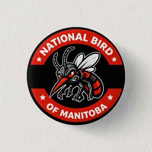 Manitoba National Bird Pin Button 缶バッジ (正面)