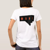 Manitoba Pride Shirt with Bold Grunge Letters Tシャツ (裏面)