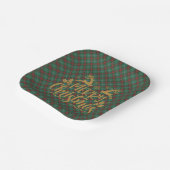 Manitoba Provincial Tartan Christmas ペーパープレート (傾斜あり)