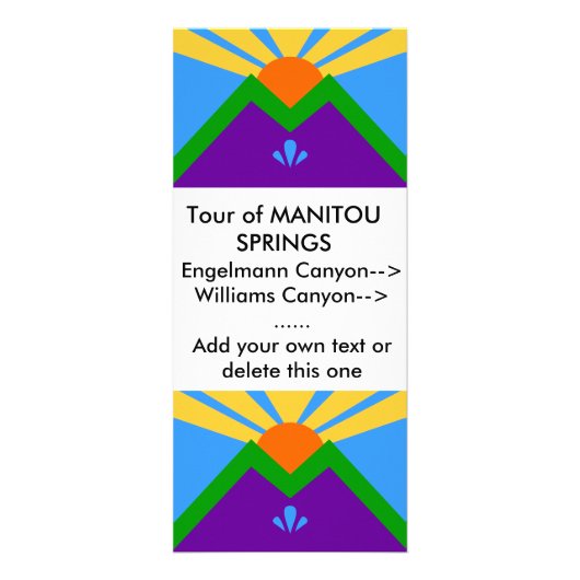 Manitouのフラグ付きラックカード春 ラックカード (正面)