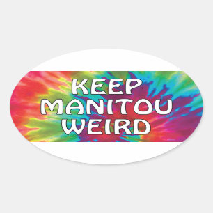Manitouを風変わり、Manitouの春コロラド州保って下さい 楕円形シール