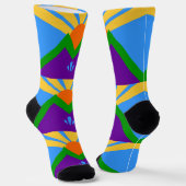 Manitou春の旗と男性クルーの靴下 ソックス (傾斜あり)