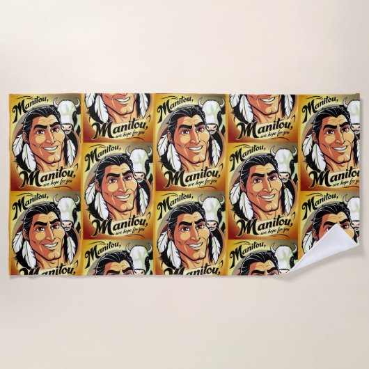 Manitou ビーチタオル (正面)