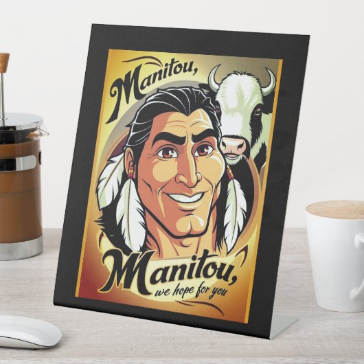 Manitou 台座サイン (インサイチュ)