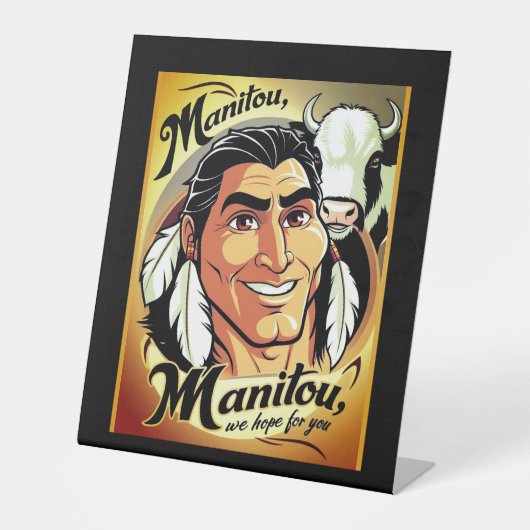 Manitou 台座サイン (正面)