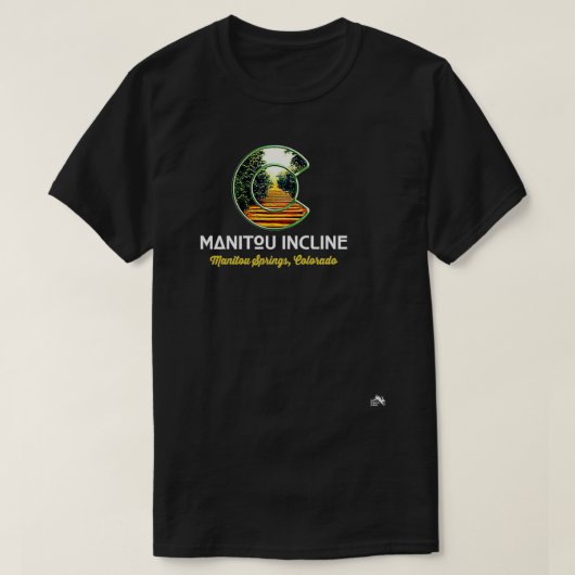 Manitou Springs Incline Colorado State Flag C Logo Tシャツ (デザイン正面)