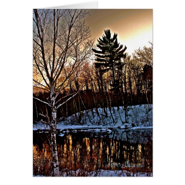 Manitowishの冬カード (正面)