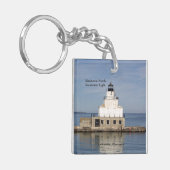 Manitowoc North Breakwaterライトキーチェーン キーホルダー (正面左)