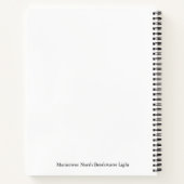 Manitowoc North Breakwater Lightノートブック ノートブック (裏面)