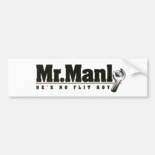 manly氏のバンパーステッカー バンパーステッカー