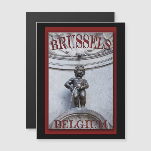 Mannekin Pis in Brussels (正面/裏面)
