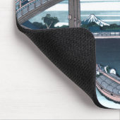 Mannen橋、Hokusai、日本語著Fukaga Ukiyo-e マウスパッド (コーナー)