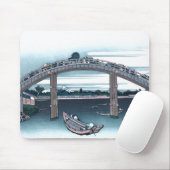 Mannen橋、Hokusai、日本語著Fukaga Ukiyo-e マウスパッド (マウス)