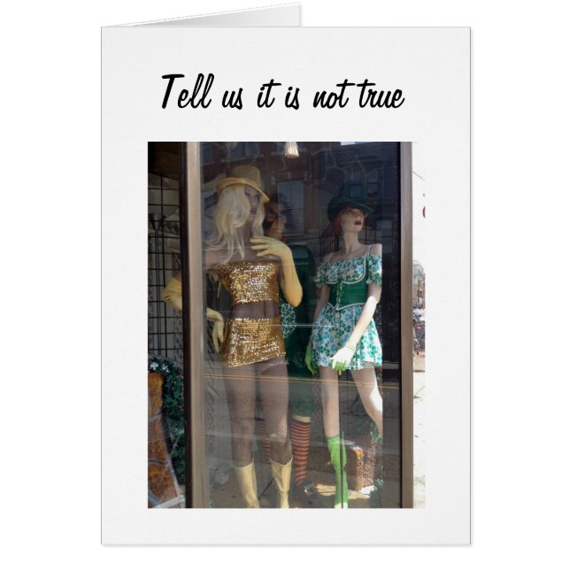 「MANNEQUINSは、あなたが"50"グループカードであることをショックを受けた (正面)