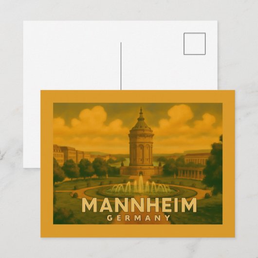 Mannheim Germany City Art ポストカード (正面/裏面)