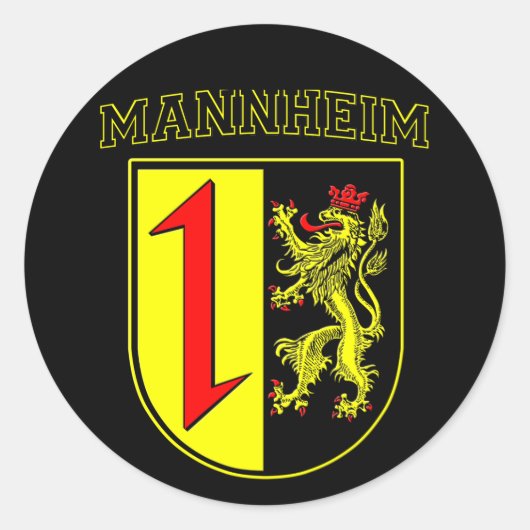 Mannheim Wappen/Crest ラウンドシール (正面)