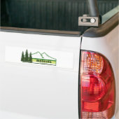 Manning Provincial Park Green Stripes バンパーステッカー (トラック上)