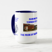 Manningtonの町区の学校のマグ マグカップ (正面左)