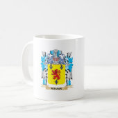 Mannixの紋章付き外衣-家紋 コーヒーマグカップ (正面左)