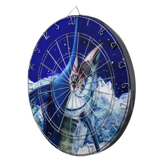 Mannyのマカジキの投げ矢板 ダーツボード (正面右)