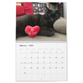 Manny Halloween Cat 2026 Calendar カレンダー (2月 2027)