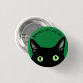 Manny Halloween Cat Button 缶バッジ (正面&裏面)