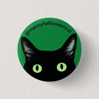 Manny Halloween Cat Button 缶バッジ