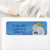 Manny the Yeti、差出人住所ラベル ラベル (インサイチュ)